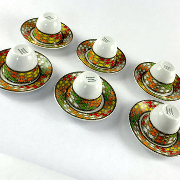 6 pcs - Ethiopian Traditional Coffee Cups | 6 ባህላዊ የቡና ስኒዎች