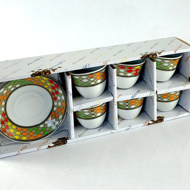 6 pcs - Ethiopian Traditional Coffee Cups | 6 ባህላዊ የቡና ስኒዎች